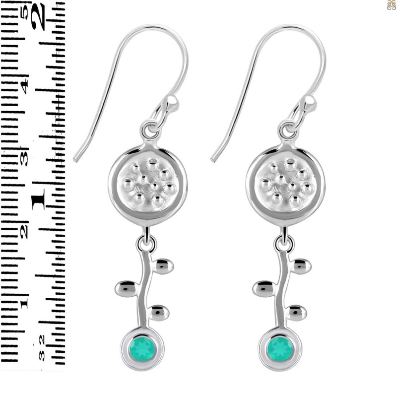 Green Onyx Earring GRO-RDE-638.