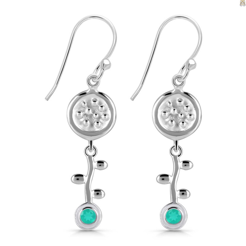 Green Onyx Earring GRO-RDE-638.