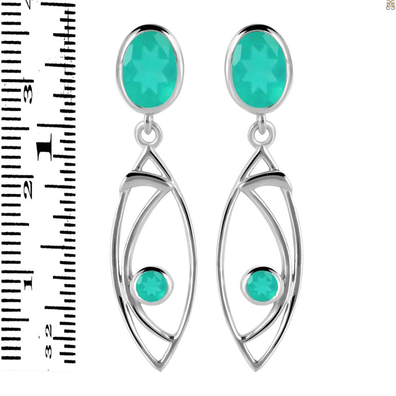 Green Onyx Earring GRO-RDE-645.