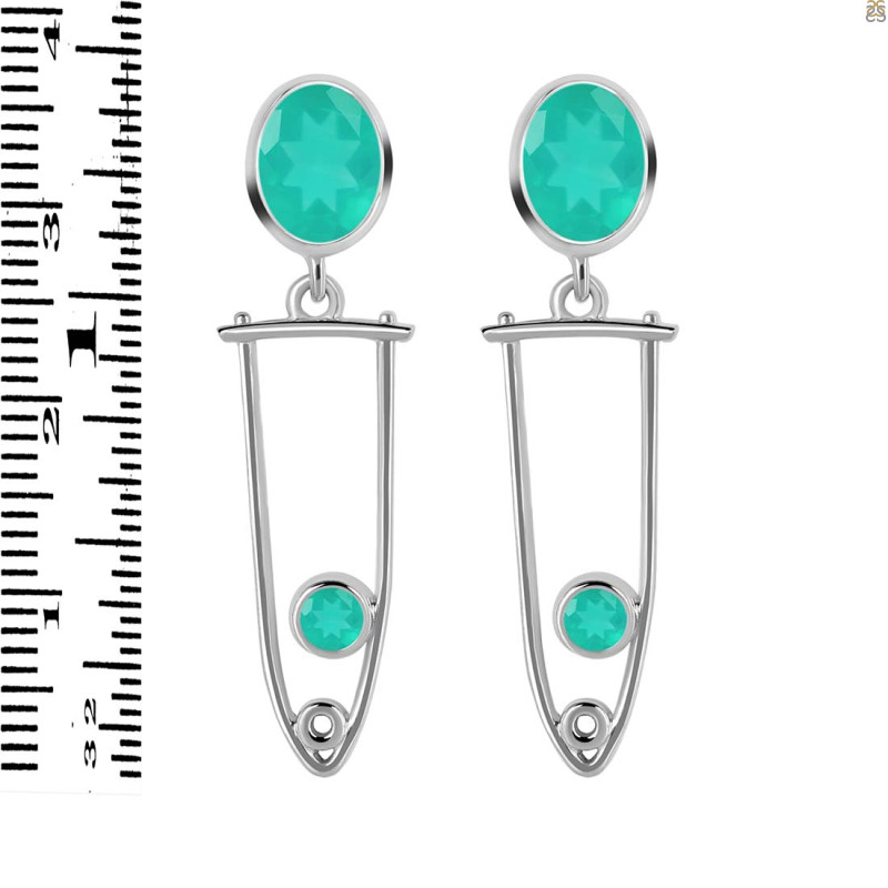 Green Onyx Earring GRO-RDE-646.