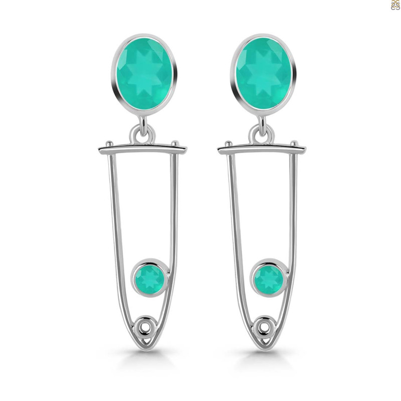 Green Onyx Earring GRO-RDE-646.