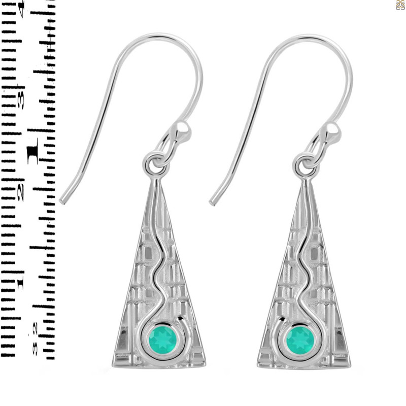 Green Onyx Earring GRO-RDE-647.