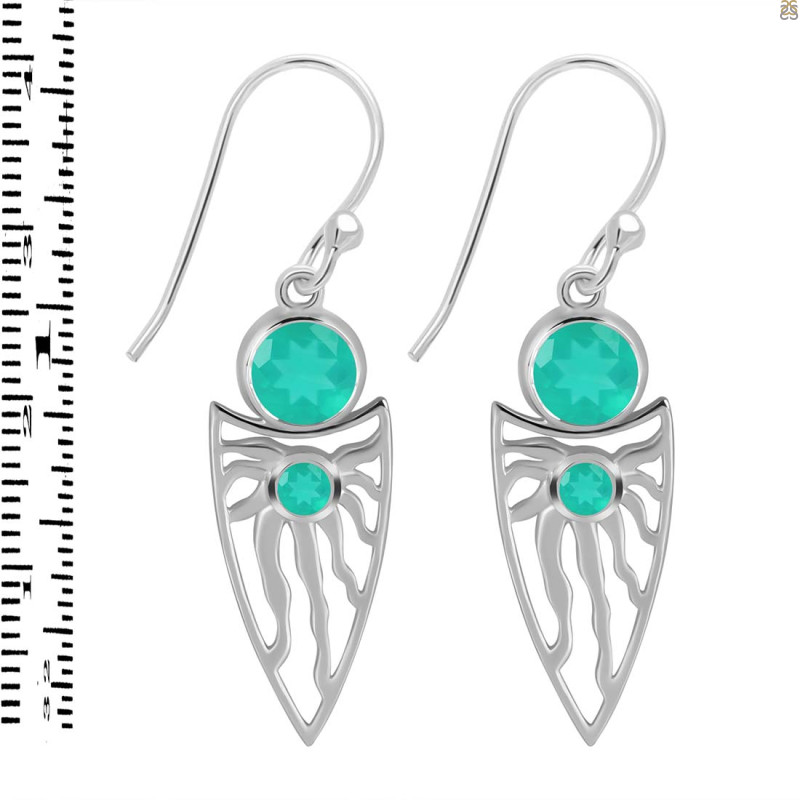 Green Onyx Earring GRO-RDE-649.