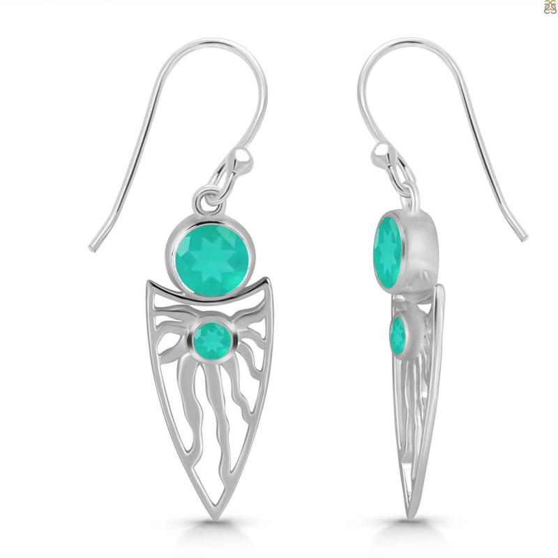 Green Onyx Earring