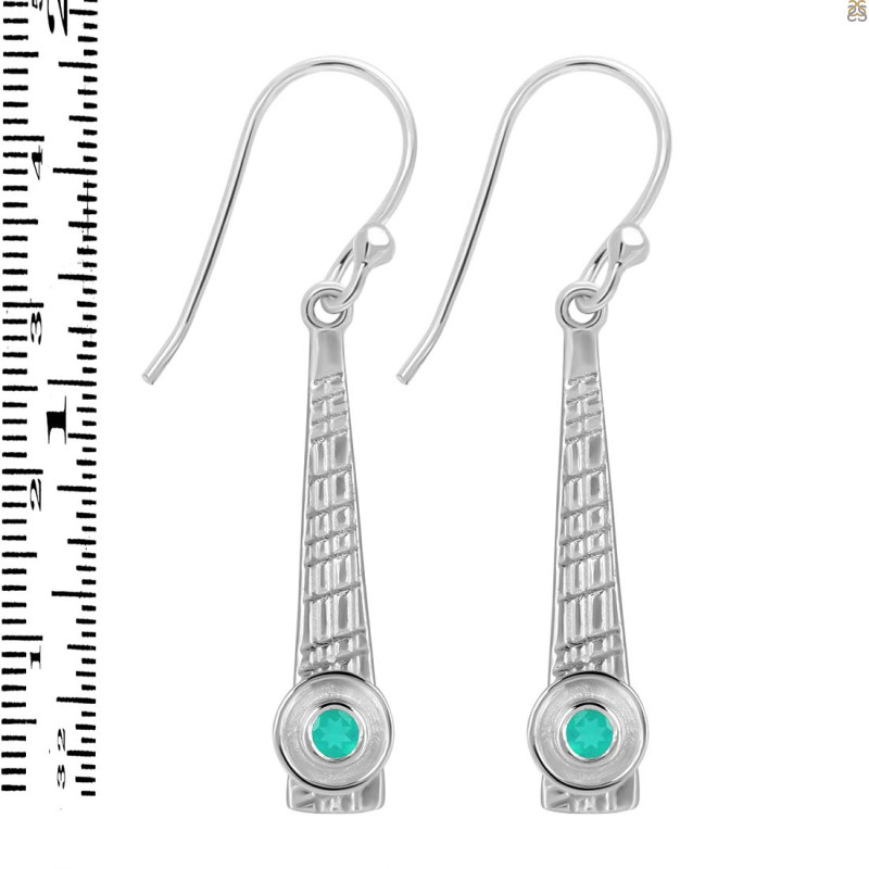 Green Onyx Earring GRO-RDE-650.