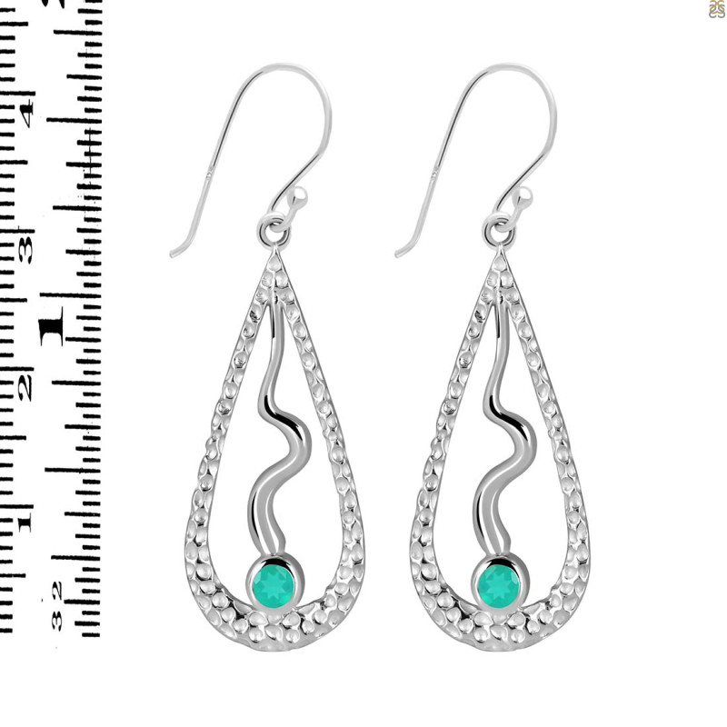 Green Onyx Earring GRO-RDE-651.