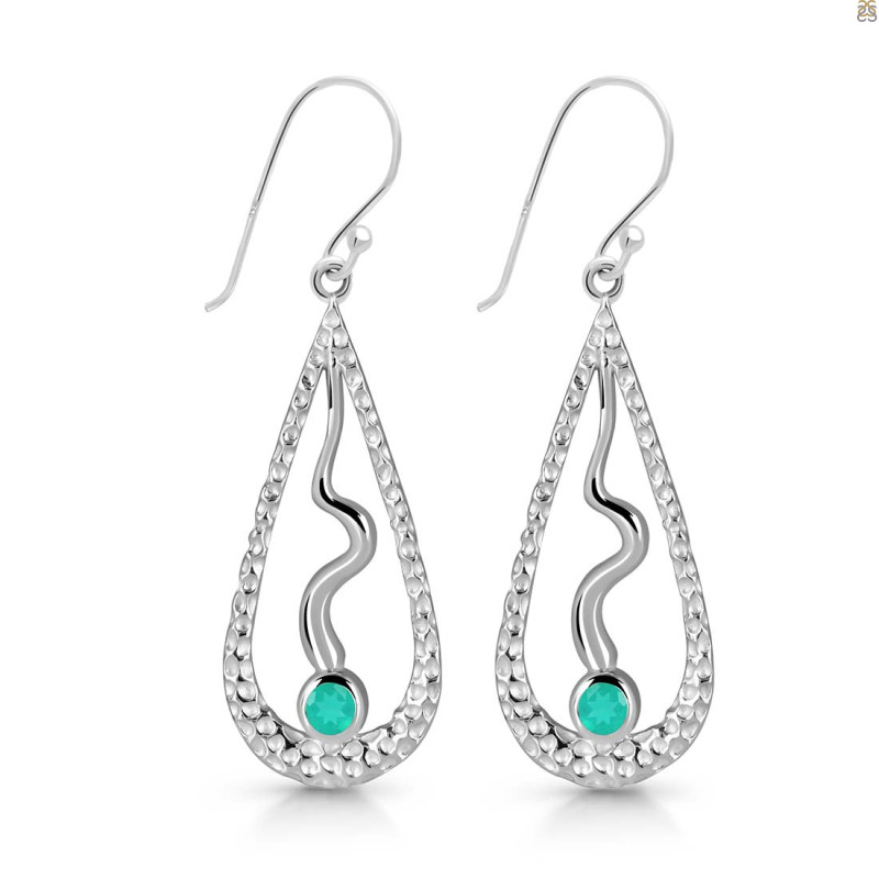Green Onyx Earring GRO-RDE-651.