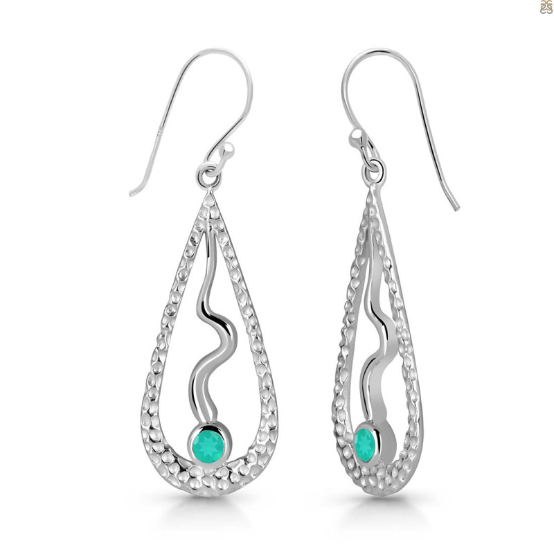 Green Onyx Earring