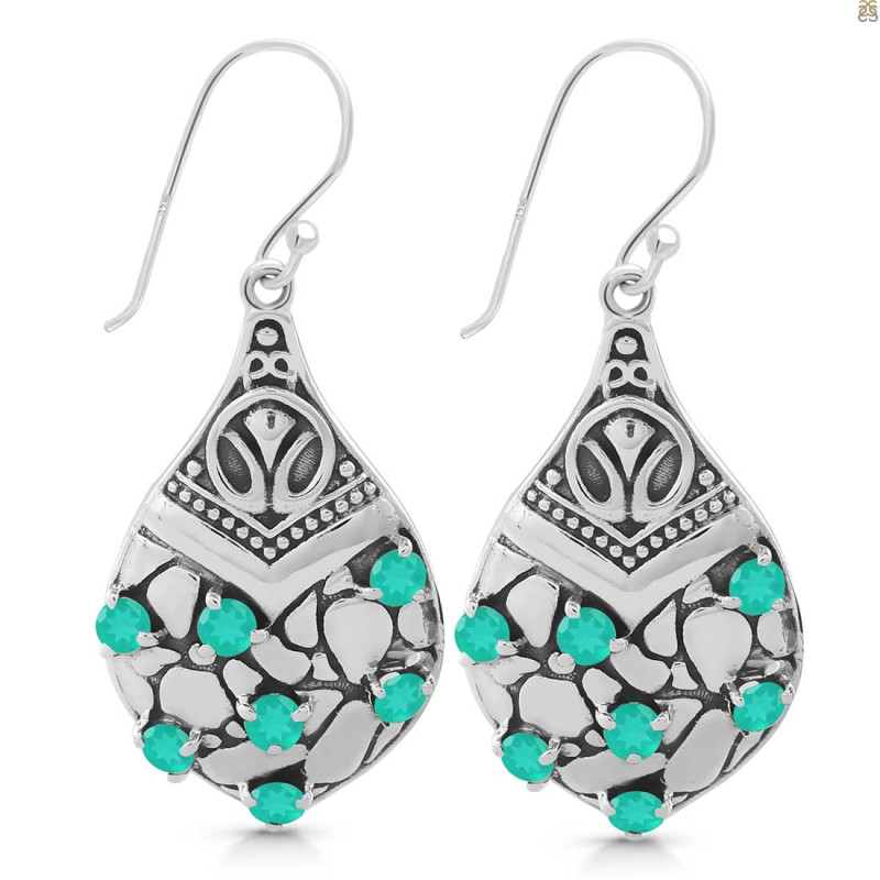 Green Onyx Earring