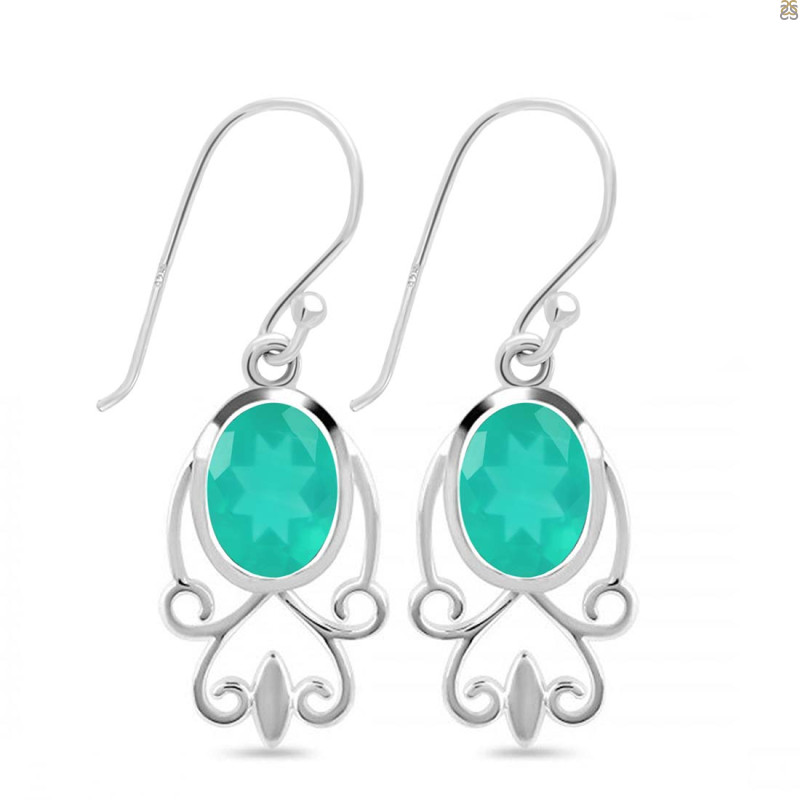 Green Onyx Earring
