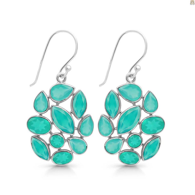 Green Onyx Earring