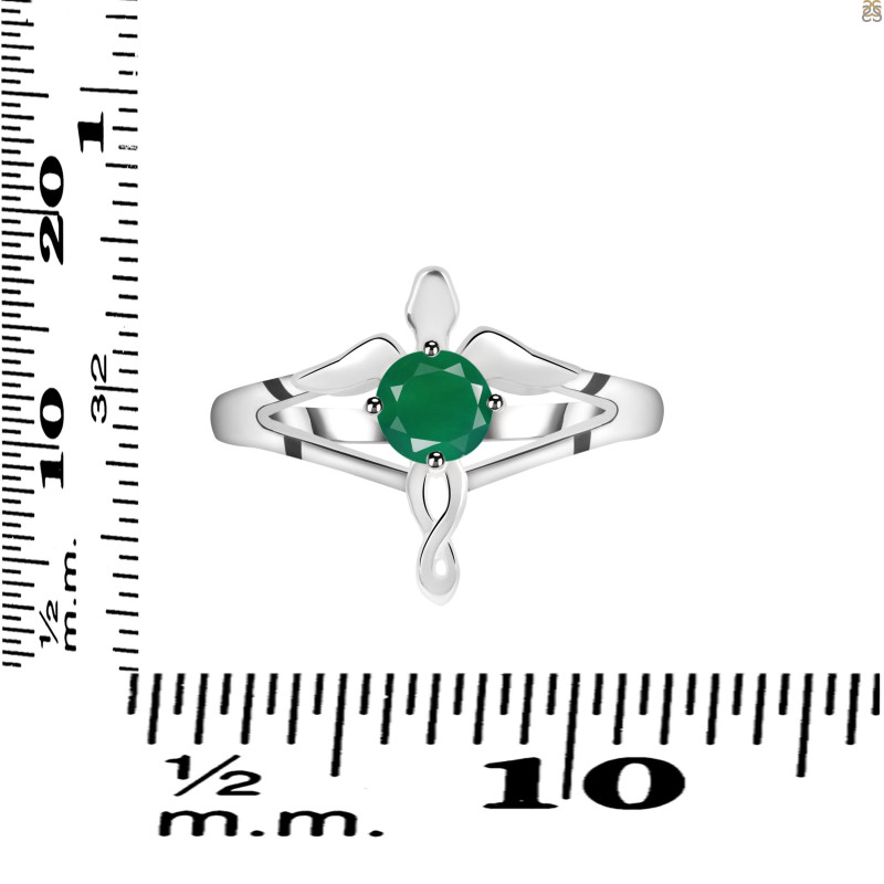 Green Onyx Angel Ring GRO-RDR-2150.
