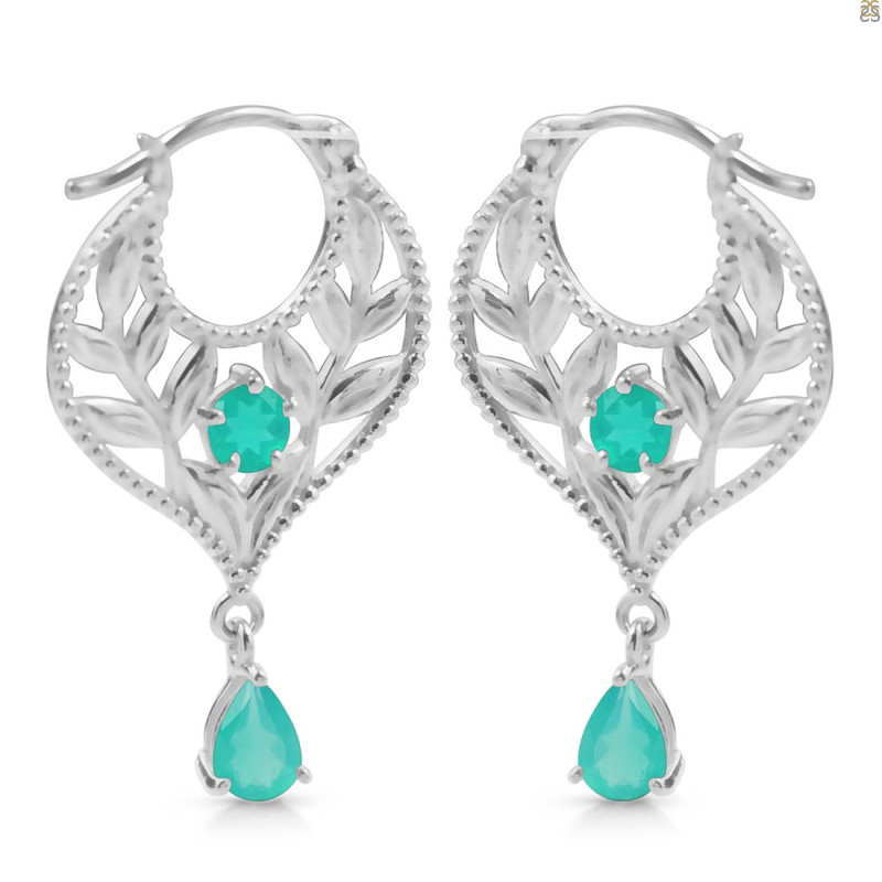 Green Onyx Earring