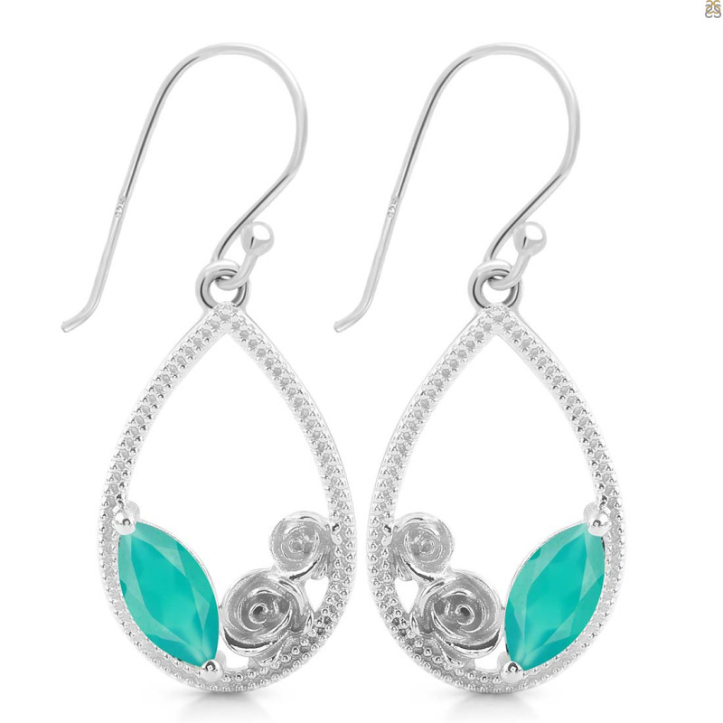 Green Onyx Earring