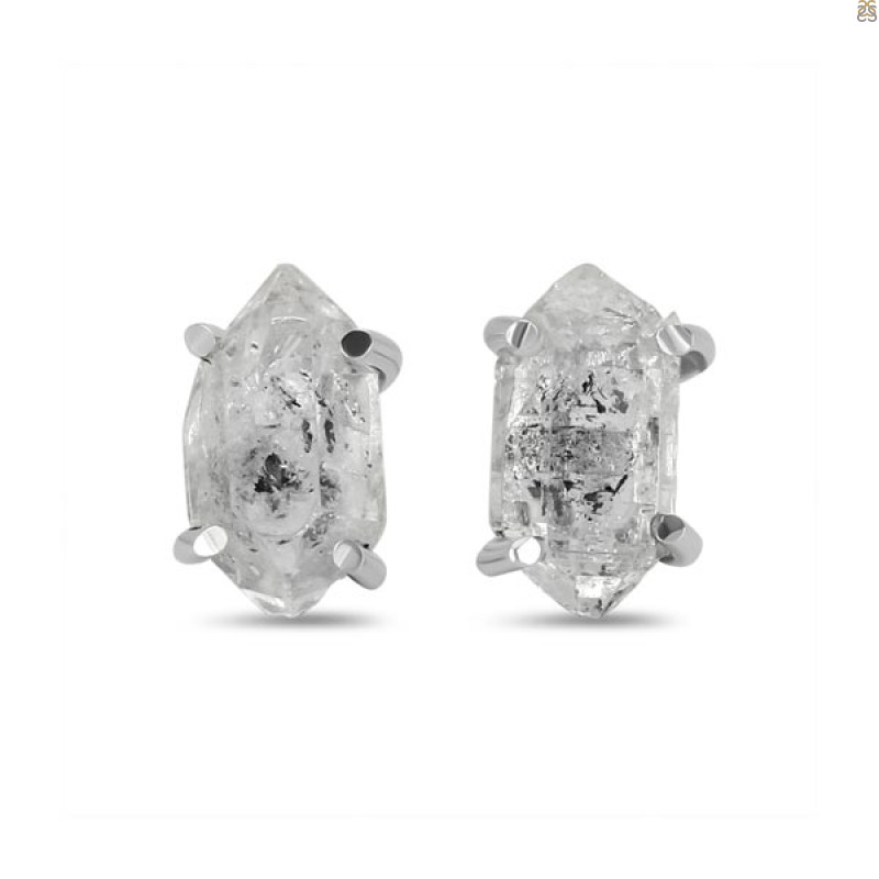 Herkimer Diamond Stud Earring HKD-RDE-1121.