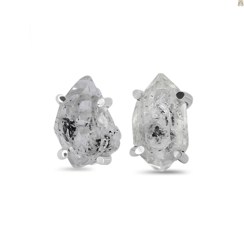 Herkimer Diamond Stud Earring HKD-RDE-1121.