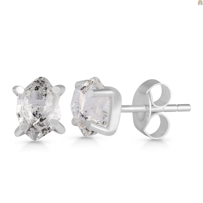 Herkimer Diamond Stud Earring HKD-RDE-1119.