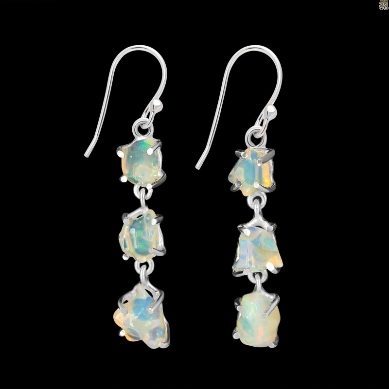 Opal Polished Nugget Earring-2E OPL-3-89
