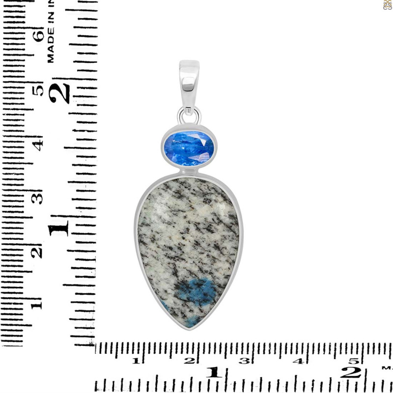 K2 Jasper/Kyanite Pendant-2SP K2J-1-102