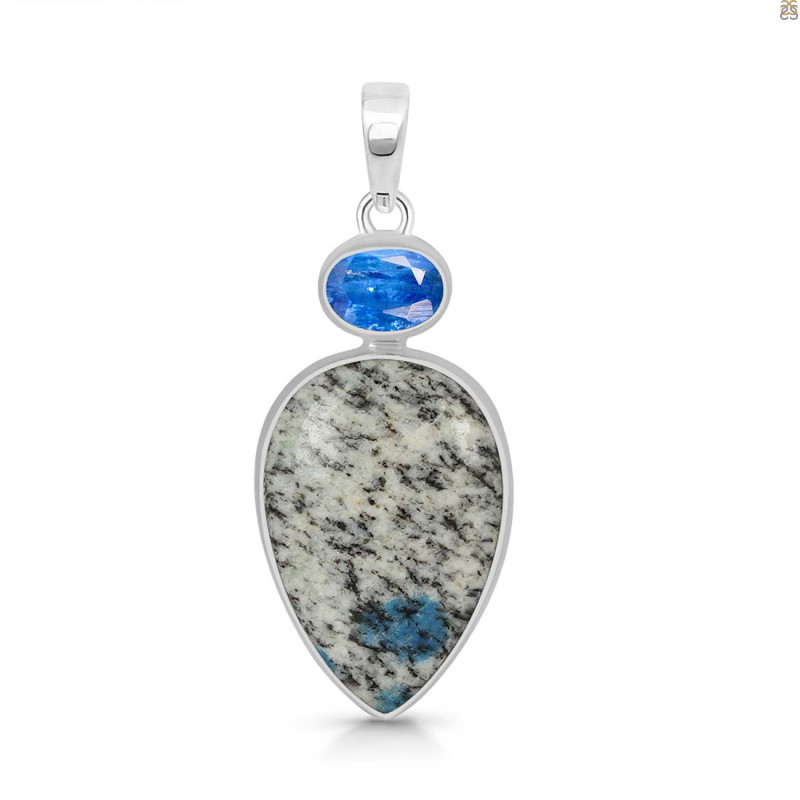 K2 Jasper/Kyanite Pendant-2SP K2J-1-102