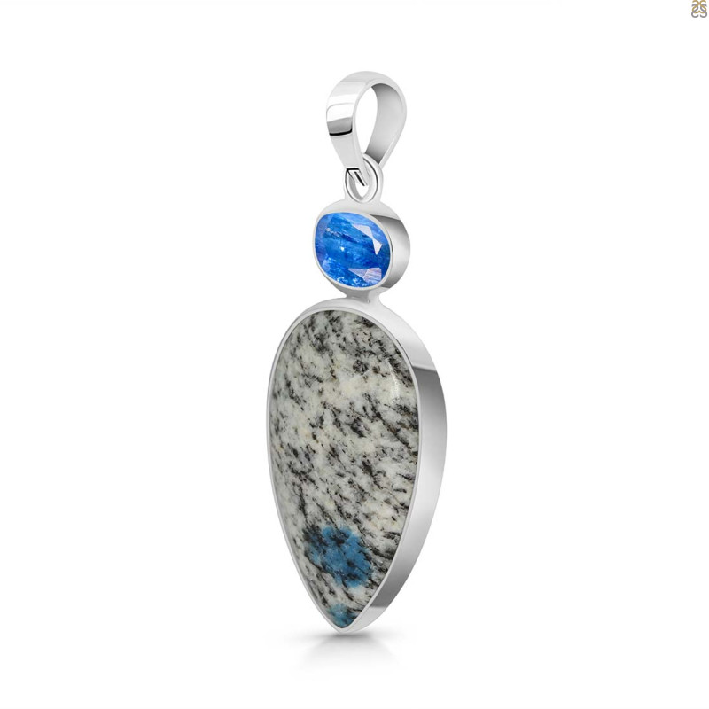 K2 Jasper/Kyanite Pendant-2SP