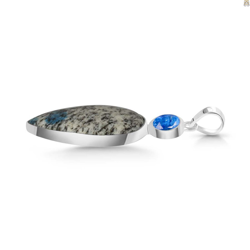 K2 Jasper/Kyanite Pendant-2SP K2J-1-102