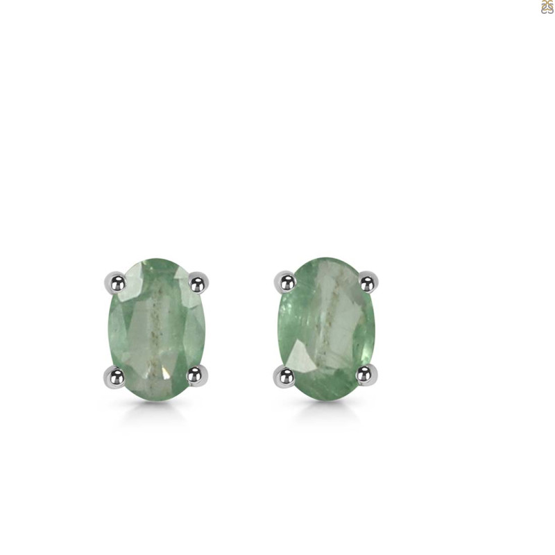 Kyanite (Green) Stud Earring KYN-RDE-1154-G.