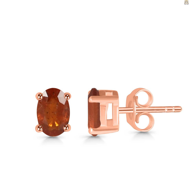 Kyanite (Orange) Stud Earring KYN-RDE-1154-O.