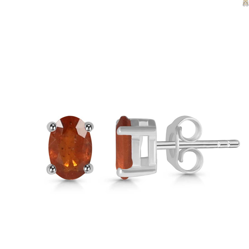 Kyanite (Orange) Stud Earring
