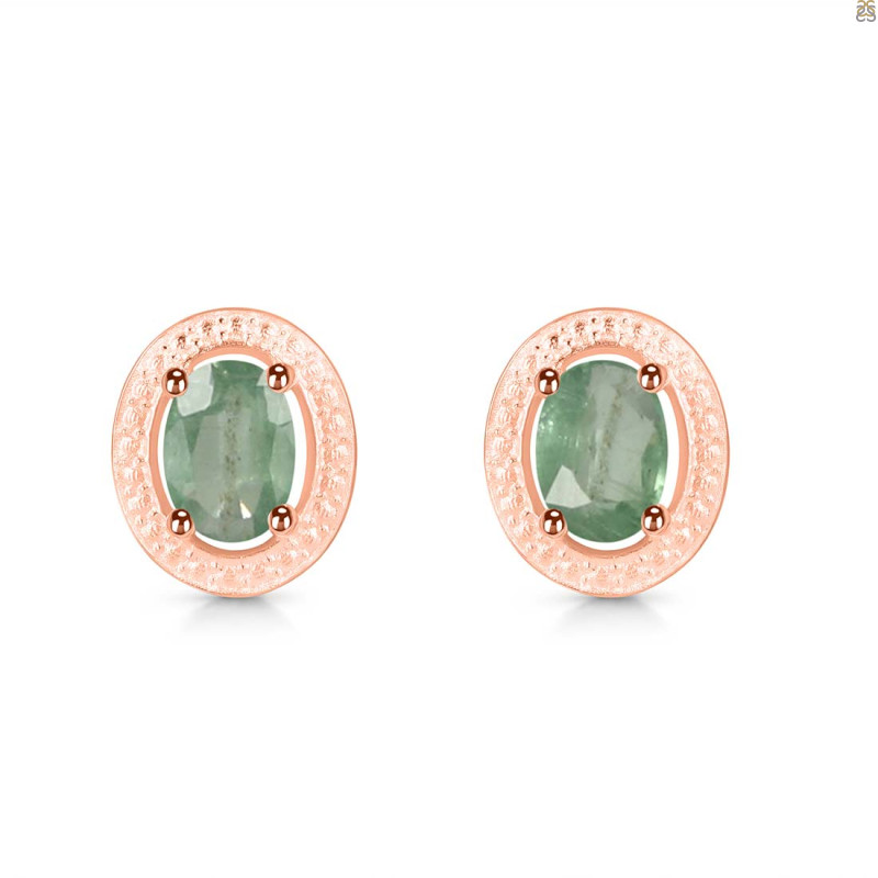 Kyanite (Green) Stud Earring KYN-RDE-35-G.