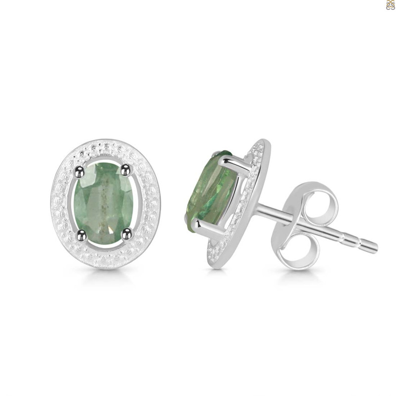 Kyanite (Green) Stud Earring