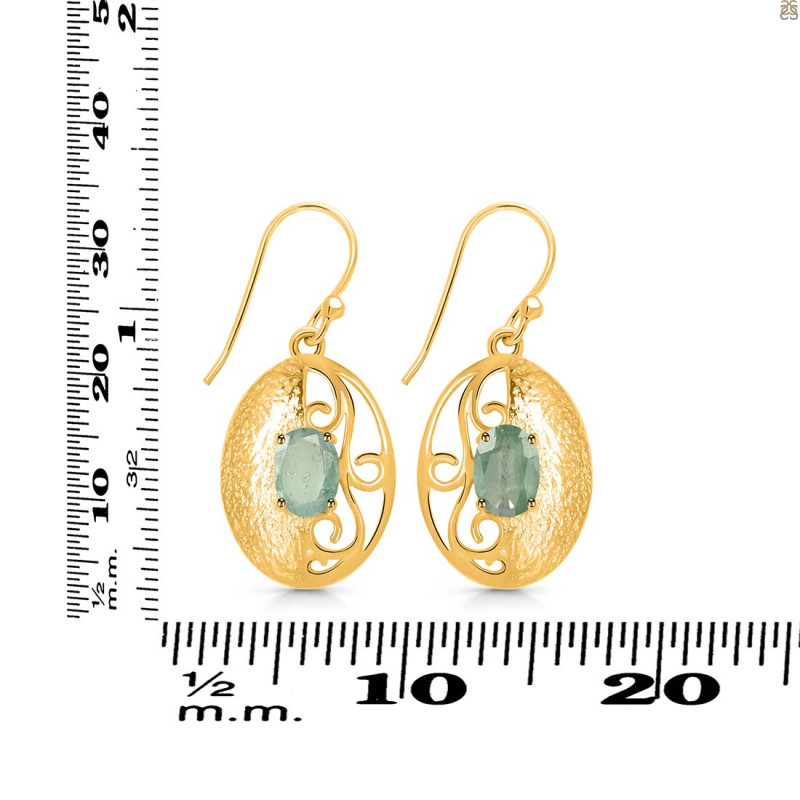 Kyanite (Green) Earring KYN-RDE-42-G.