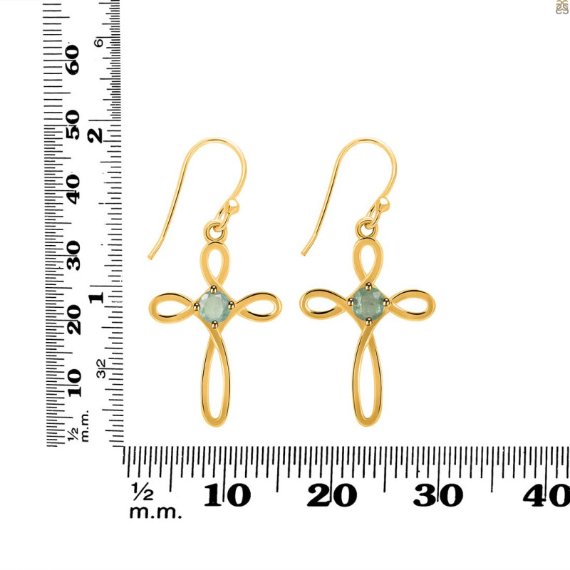 Kyanite (Green) Earring KYN-RDE-425-G.