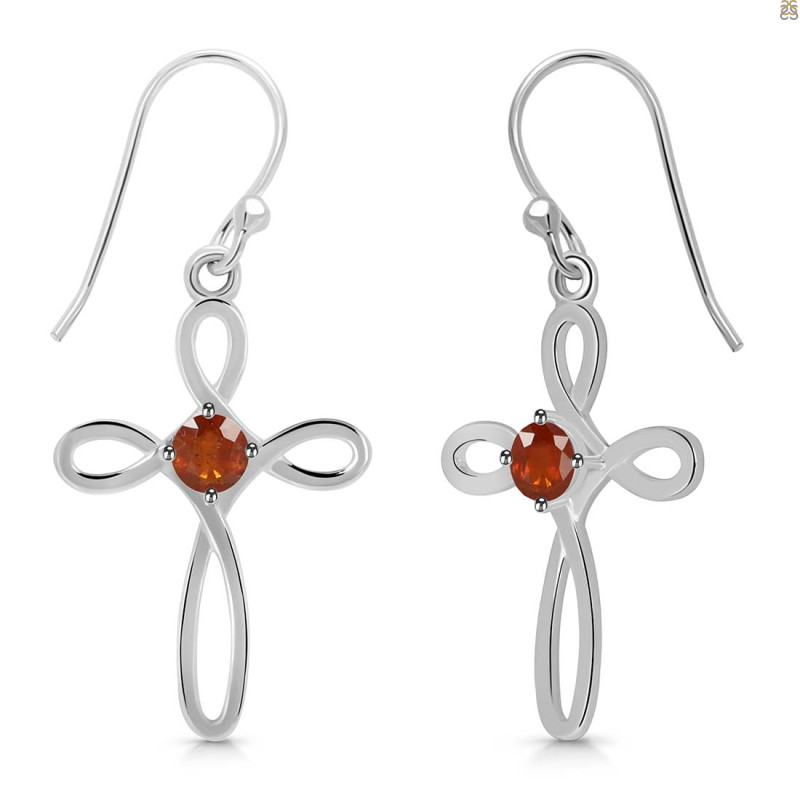 Kyanite (Orange) Earring