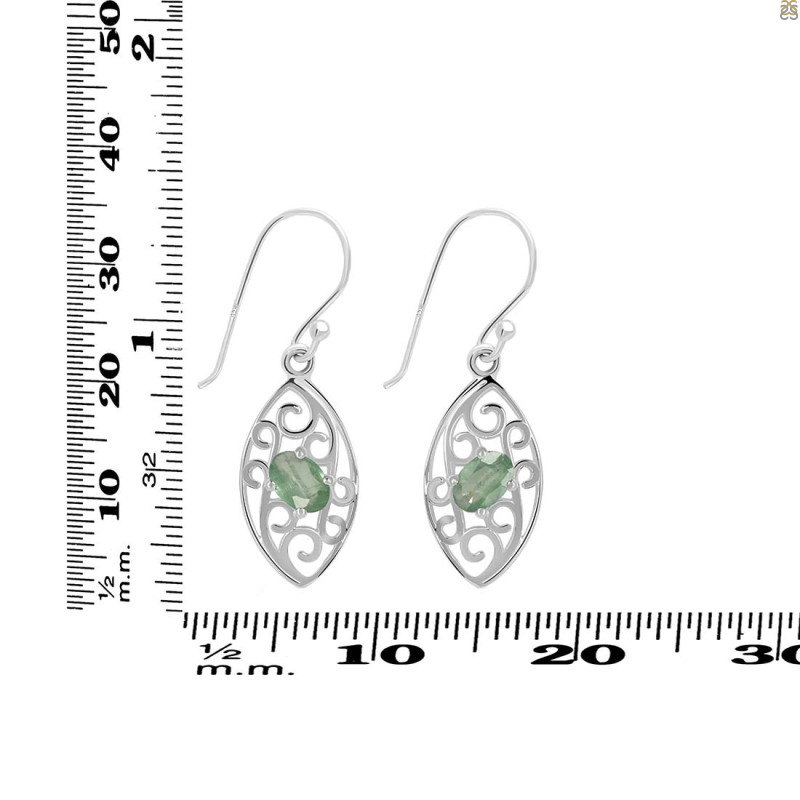 Kyanite (Green) Earring KYN-RDE-43-G.