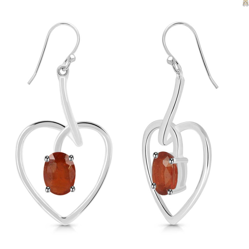 Kyanite (Orange) Earring