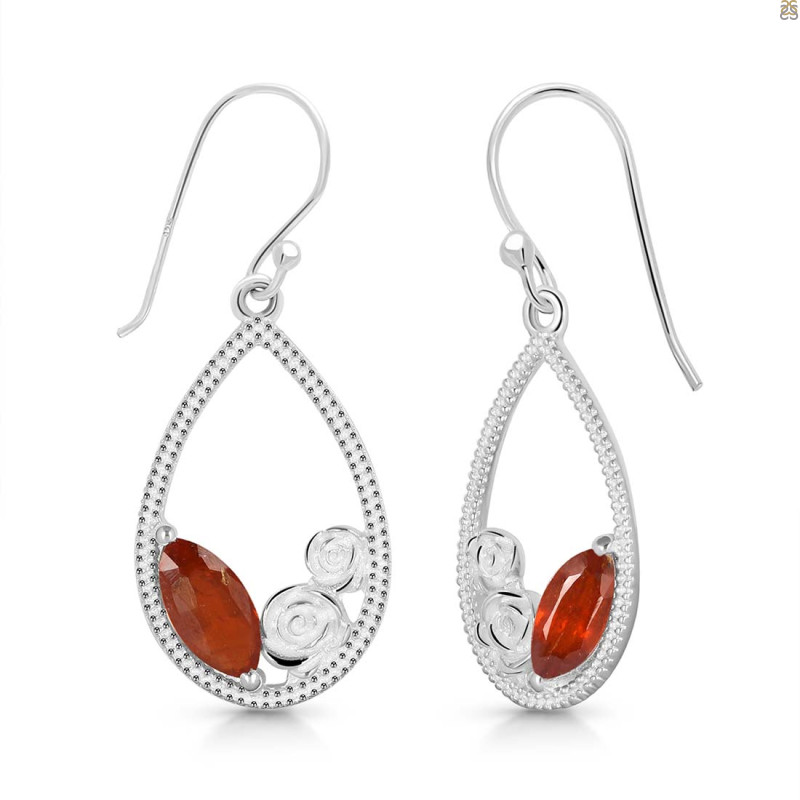Kyanite (Orange) Earring