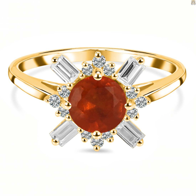 Kyanite (Orange) Ring KYN-RDR-2264-O.