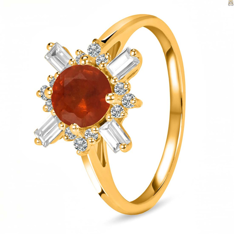 Kyanite (Orange) Ring KYN-RDR-2264-O.