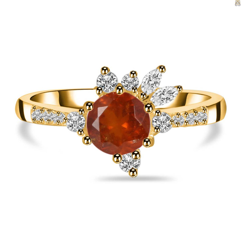 Kyanite (Orange) Ring KYN-RDR-2406-O.