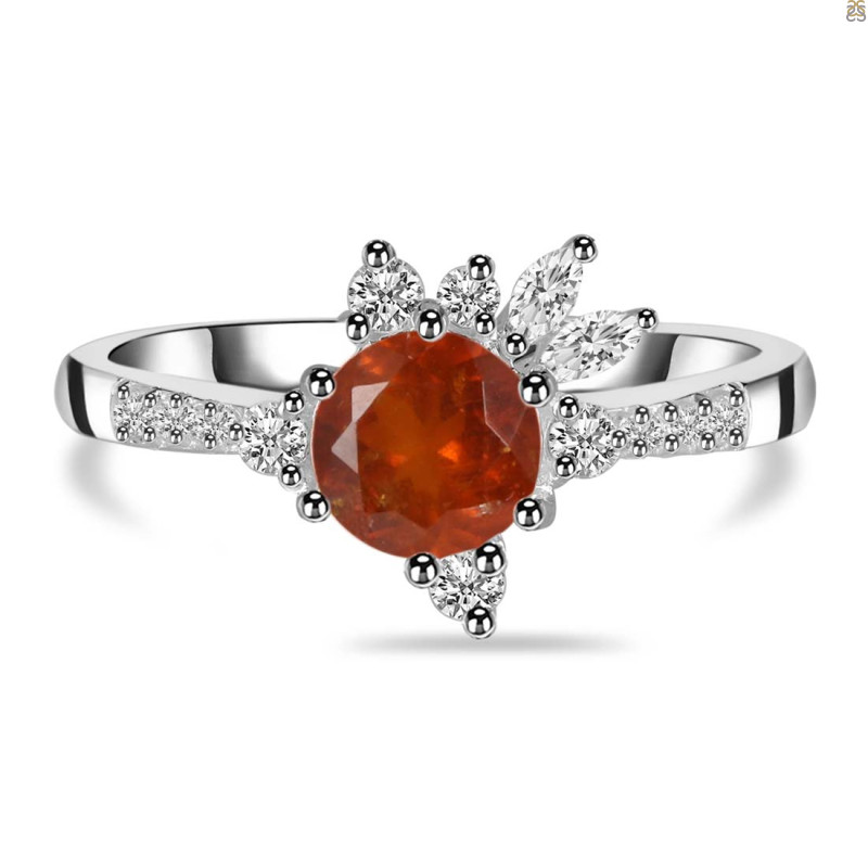 Kyanite (Orange) Ring KYN-RDR-2406-O.