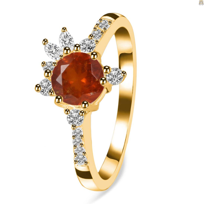 Kyanite (Orange) Ring KYN-RDR-2406-O.