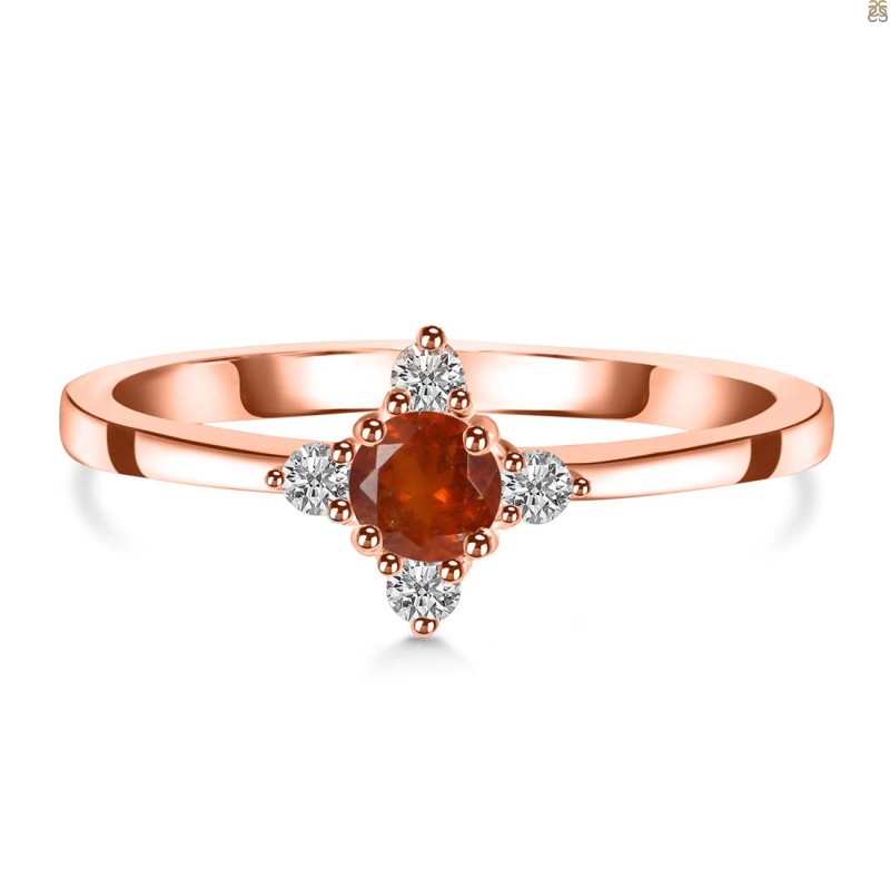 Kyanite (Orange) Ring KYN-RDR-2541-O.