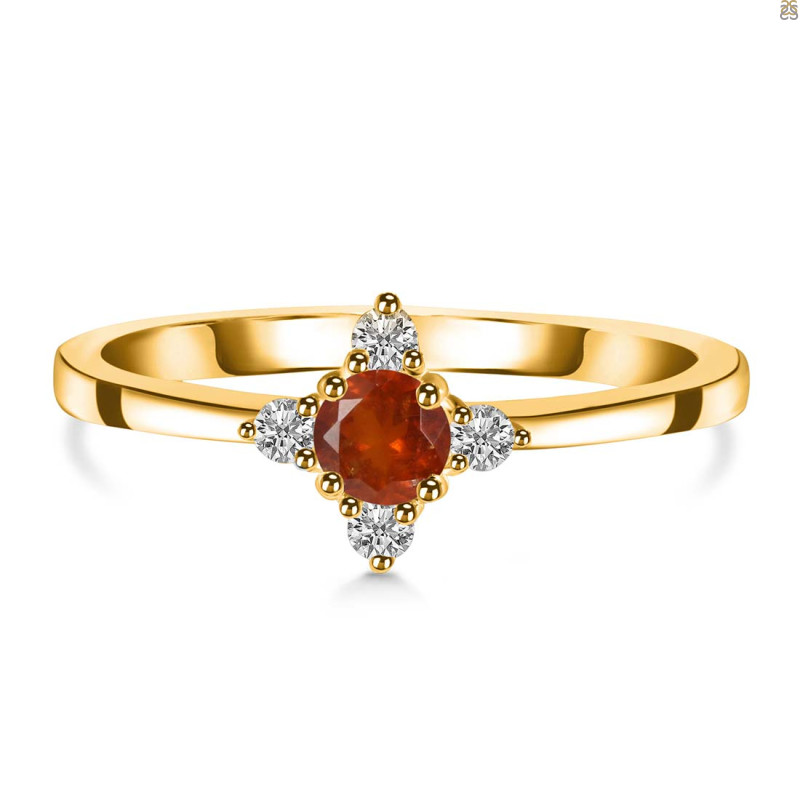 Kyanite (Orange) Ring KYN-RDR-2541-O.