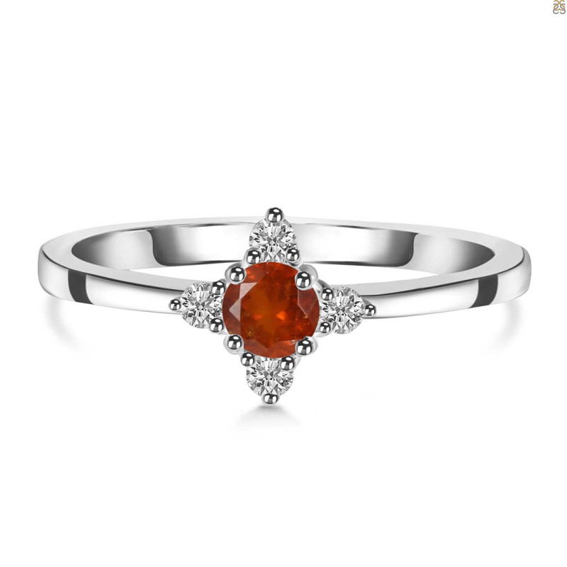 Kyanite (Orange) Ring KYN-RDR-2541-O.