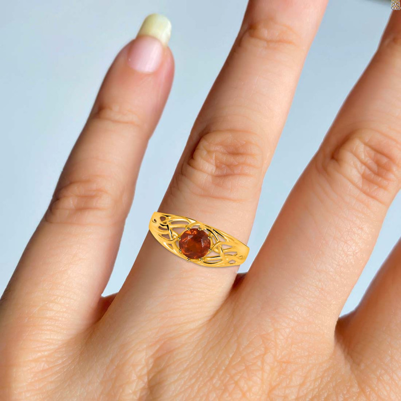 Kyanite (Orange) Ring KYN-RDR-360-O.