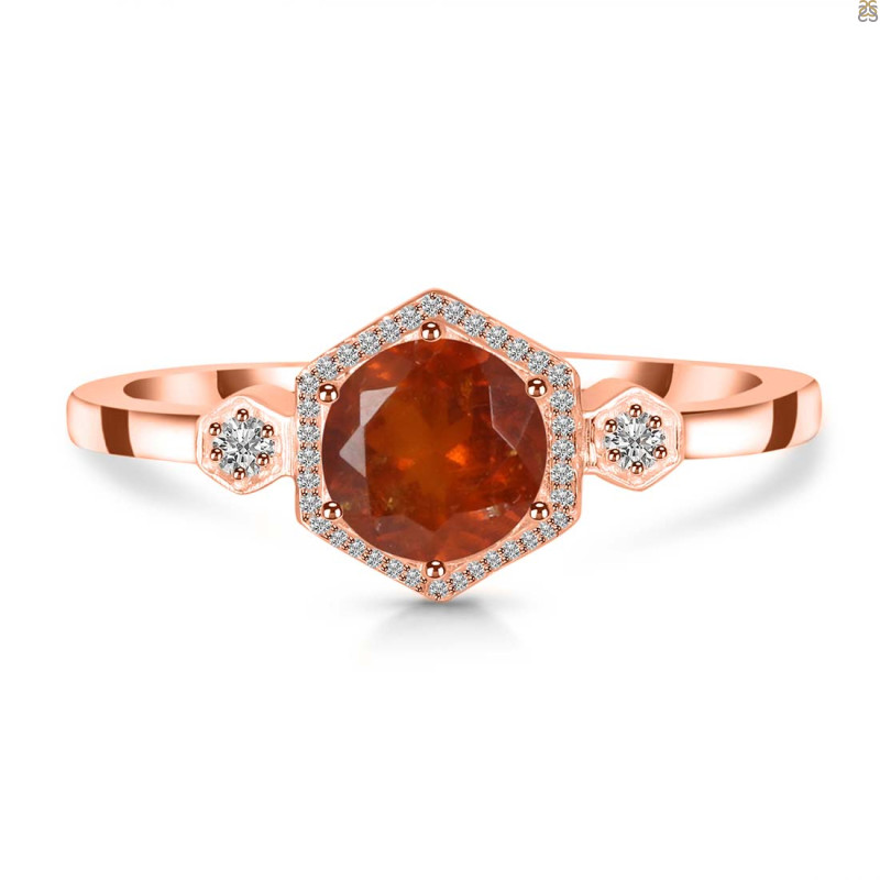Kyanite (Orange) Ring KYN-RDR-373-O.
