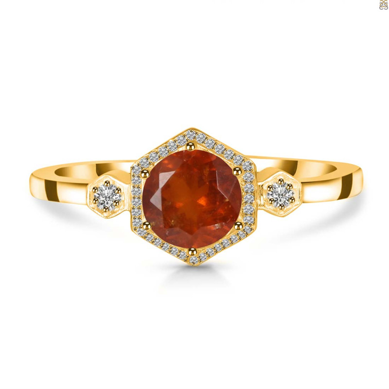 Kyanite (Orange) Ring KYN-RDR-373-O.