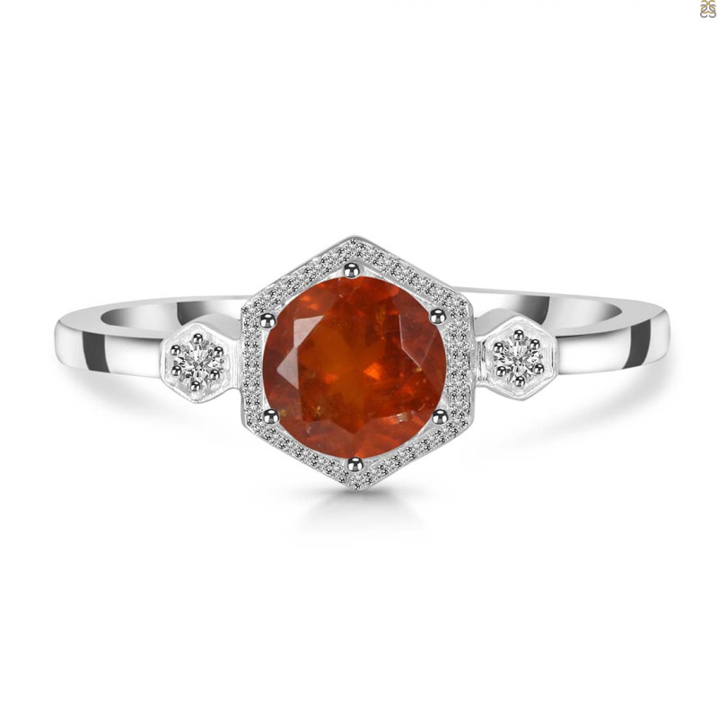 Kyanite (Orange) Ring KYN-RDR-373-O.
