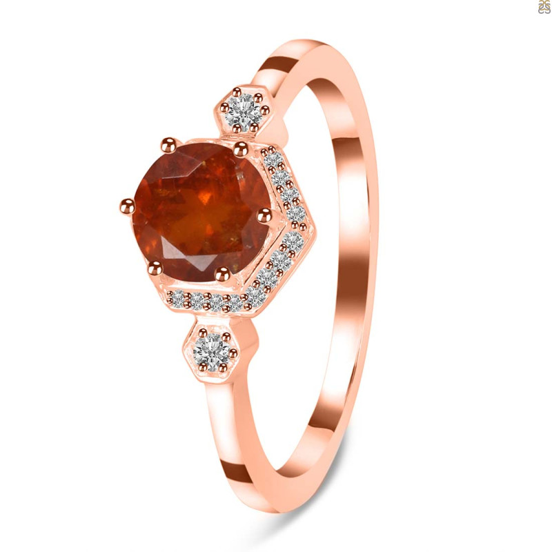 Kyanite (Orange) Ring KYN-RDR-373-O.